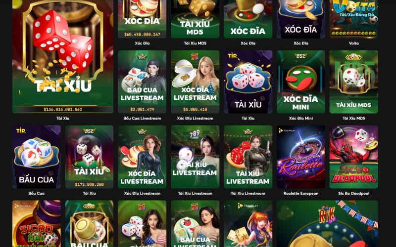 kho trò chơi đổi thưởng đa dạng